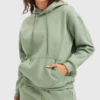 Seafoam Green Oversized Fleece Hoodie