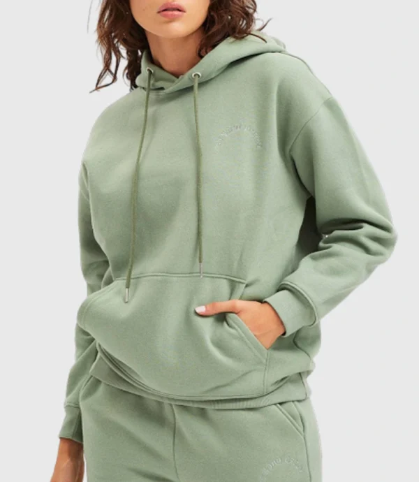 Seafoam Green Oversized Fleece Hoodie