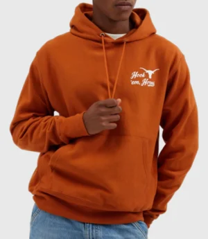 Orange Logo Texas Longhorns Hoodie