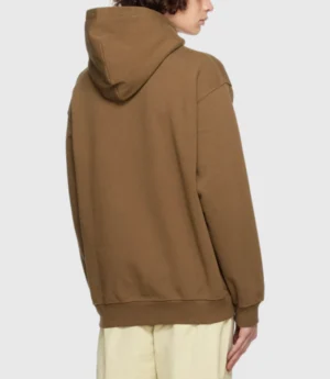 Brown Oversized Logo Hoodie