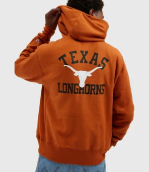 Orange Texas Longhorns Logo Hoodie