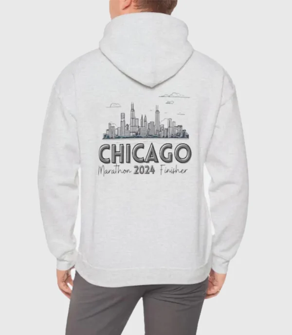 Chicago Marathon Finisher Hoodie Grey