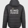 Leicester City King Power Hooded Black Puffer Jacket