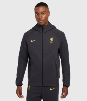 LFC Nike Tech Fleece Hoodie Dark Grey