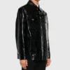 Babyface Crocodile Embossed Leather Jacket