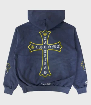 Chrome Hearts x Drake Certified Chrome Hand Dyed Pullover Hoodie For Sale