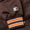 Cleveland Browns HOMAGE X Starter Arch Satin Varsity Jacket