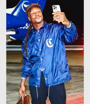 DeAndre Hopkins Celine Coach Jacket Blue