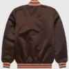 HOMAGE X Starter Browns Arch Satin Varsity Jacket