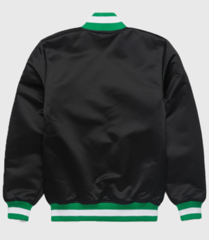 HOMAGE x Starter Eagles Blackout Satin Black Bomber Varsity Jacket