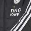 Leicester City Football Club King Power Black Hooded Puffer Jacket