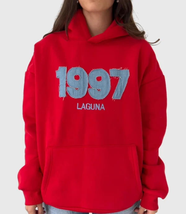 Laguna 1997 Oversized Red Hoodie