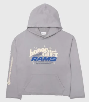 Shop Los Angeles Rams x Honor The Gift Gray After Hours Pullover Hoodie