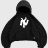 Oversized NY Noodle Akimbo Black Hoodie