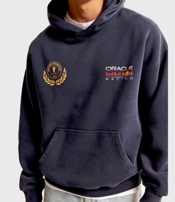 Oversized Oracle Red Bull Hoodie Blue