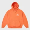 Unisex Palace x Porter Logo Orange Pullover Fleece Hoodie