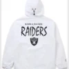 Unisex Born x Raised Raiders Attitude Track White Jacket