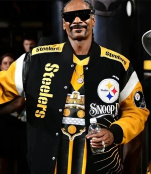 Pittsburgh Steelers Snoop Dogg’s Black And Yellow Varsity Jacket