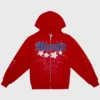 Red Sp5der Atlanta Zip Up Hoodie