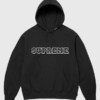 Supreme Collegiate Acronym Black Hoodie