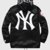 Unisex Supreme Yankees Satin Hooded Jacket