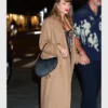 Taylor Swift Brown Wool Trench Coat