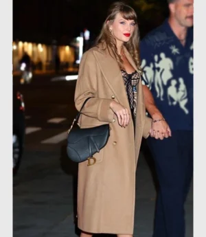 Taylor Swift Brown Wool Trench Coat