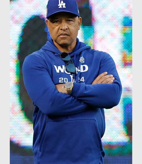 Dave Roberts World LA Series Blue Hoodie