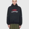 3b Sports Icon Balenciaga Black Pullover Hoodie