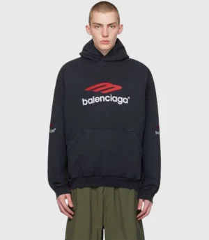 3b Sports Icon Balenciaga Black Pullover Hoodie