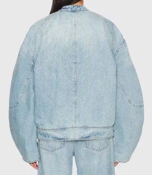 Brittany Mahomes Denim Bomber Jacket