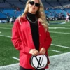 Oversized Brittany Mahomes Cotton Jacket Red