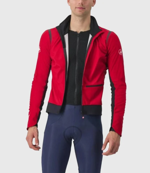 Red And Black Castelli Alpha Doppio Ros Jacket