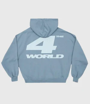 Oversized Cold Culture 4 The World Hoodie Shady Blue