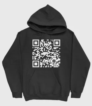 Fuck You QR Code Hoodie Black