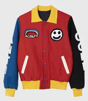 Unisex Golf Wang Primary Letterman Varsity Multicolor Jacket