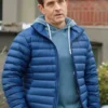 Joey McIntyre Jingle Bell Love 2024 Puffer Blue Jacket