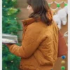 Michelle Morgan Jingle Bell Love 2024 Brown Quilted Jacket