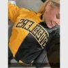 Livvy Dunne Pittsburgh Steelers Cropped Bomber Satin Jacket