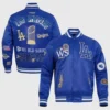 2024 World Series Champions Los Angeles Dodgers Blue Satin Full Snap Jacket