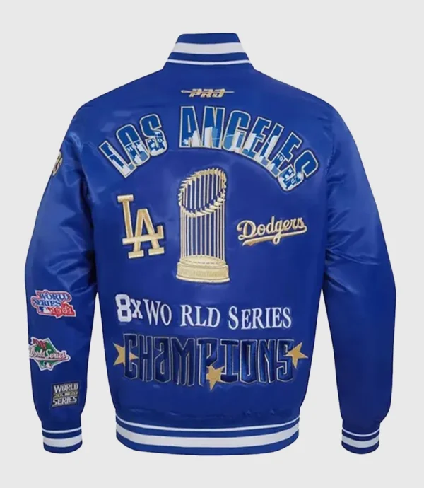 Los Angeles Dodgers 2024 World Series Champions Satin Jacket