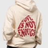 A-MORE Love Is Not Enough Heart Hoodie Oversize