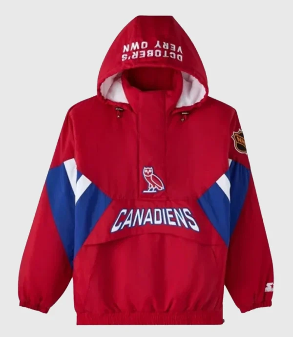 Unisex OVO Montreal Canadiens Red Starter Jacket