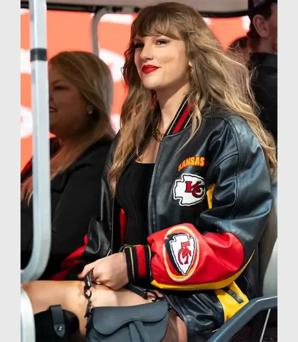 Taylor Swift Chiefs Team Vintage Leather Jacket