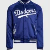 LA Dodgers Polo Ralph Lauren Blue Satin Jacket