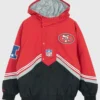 San Francisco 49ers Throw It Back NFL Black & Red Jacket For Unisex