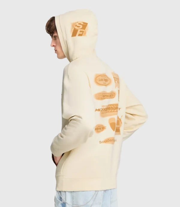 Unisex Desert Sun Scuderia Ferrari Cream Hoodie