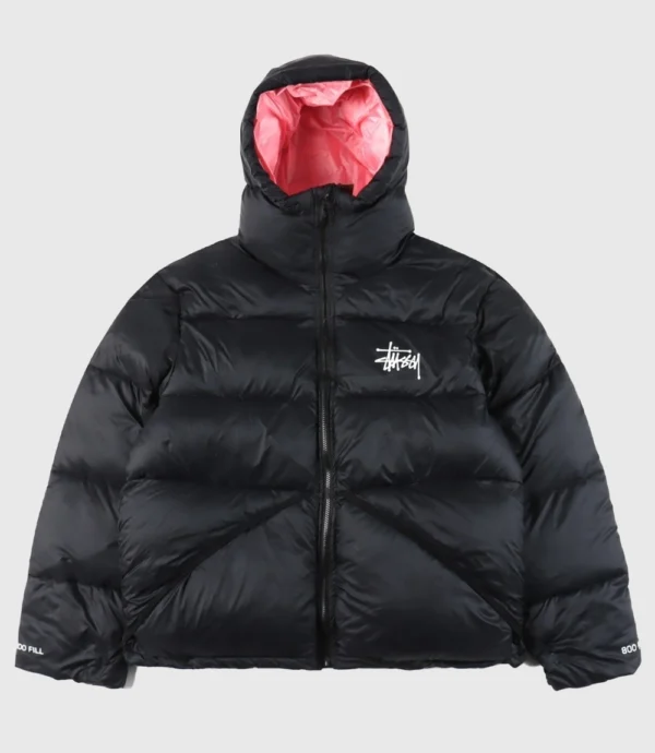 Stussy Black Down Puffer Jacket