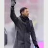 UEFA Nations League Belgium Head Coach Tedesco Domenico Grey Wool Long Coat