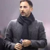 Belgium Head Coach Tedesco Domenico Grey Wool Long Coat